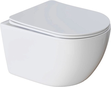 Унитаз White Wave Round (белый глянец)