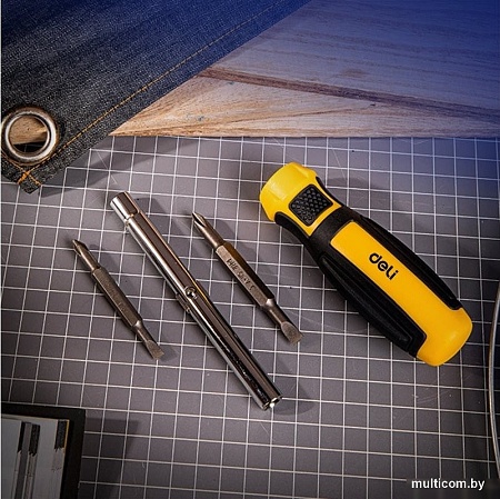 Набор отвертка с битами Deli DL260206 (6 предметов)