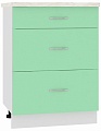 Шкаф напольный Кортекс-мебель Корнелия Мара НШ60р3ш (салатовый-марсель)
