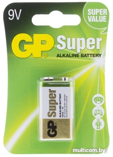 Батарейки GP Super 6LR61/1604A