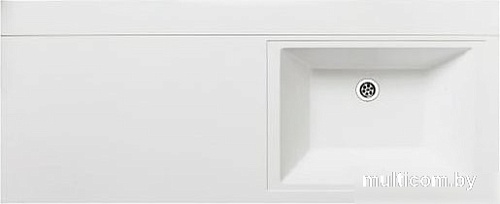 Умывальник Runo Гамма 120 лайт с левым крылом (белый)