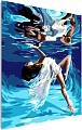 Картина по номерам PaintLine Девушка под водой 2038134103098
