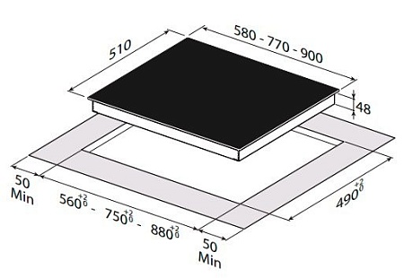 Варочная панель Zigmund & Shtain CNS 269.60 BX