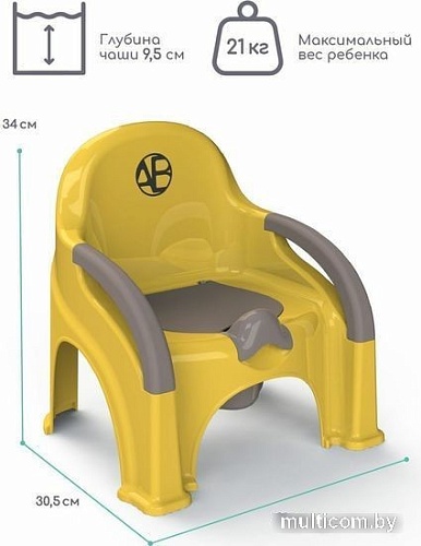 Детский горшок Amarobaby Baby chair AB221105BCh/04 (желтый)