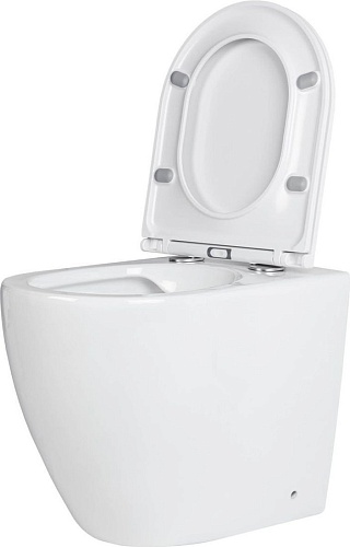 Унитаз приставной Roxen Antares в комплекте с инсталляцией Attach 5 в 1 967059 (кнопка: хром матовый)