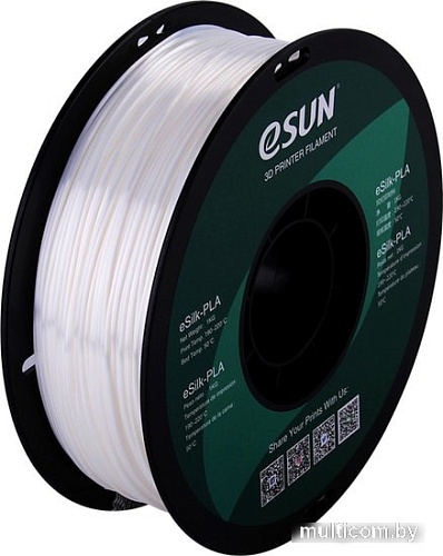 eSUN eSilk PLA 1.75 мм 1000 г (белый)