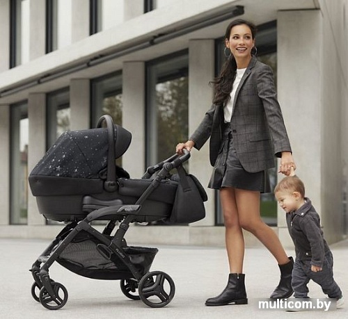 Универсальная коляска CAM Tris Fluido Easy (3 в 1, черный спорт)