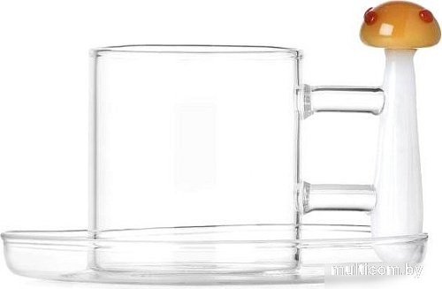 Чашка с блюдцем Ichendorf Milano Alice 0935209033 (янтарный гриб)