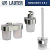 Набор аксессуаров для ванной Lauter 21TS3016 + 21TS3020 + 21TS3022 (Chrome, 3 предмета)