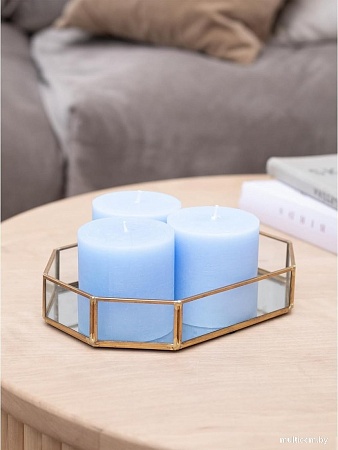 Набор свечей Мелт 75 мм (3 шт, голубой)