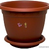 Горшок Plastic Republic Борнео (коричневый)