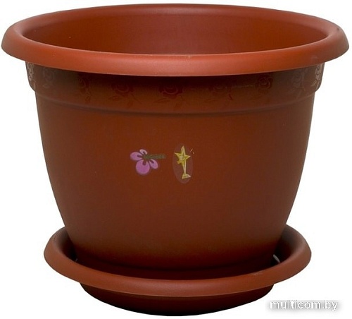 Горшок Plastic Republic Борнео (коричневый)