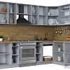 Готовая кухня Интерлиния Тренд 1.5x2.8 правая (индиго/индиго/опал светлый)