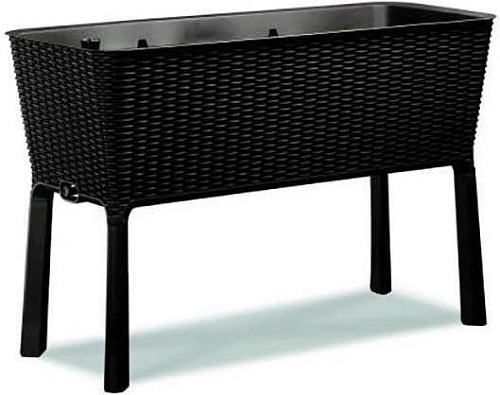 Кашпо Keter Easy Grow на ножках (графит)