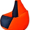 Кресло-мешок Mio Tesoro Груша Kombo XXL GF-130x85-OG (оранжевый/графит)