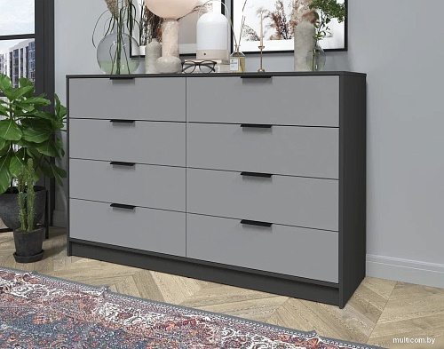 Комод Интерлиния Концепт КТ-К157 (серебро/антрацит)