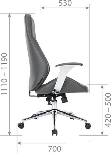 Офисное кресло CHAIRMAN CH790 (серый)