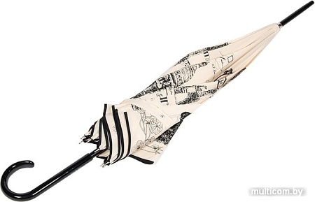 Зонт Guy De Jean 1012-LM Love Paris Crema long col18