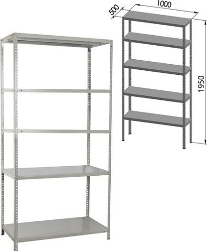 Стеллаж Brabix Ms Kd-200/50-5 291120