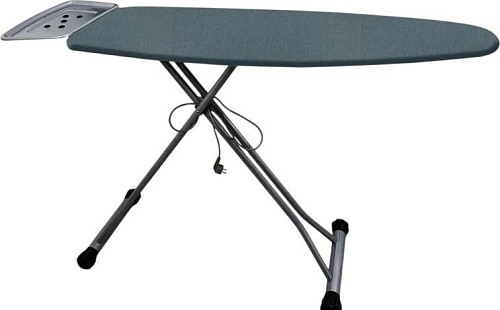 Чехол для гладильной доски Comfort Alumin С подложкой 120x42см (лен/серый базальт)