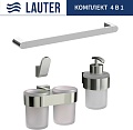 Набор аксессуаров для ванной Lauter 21TS3016 + 21TS3020 + 21TS3010 + 21TS3005 (Chrome, 4 предмета)