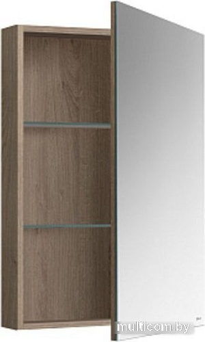 Belux Шкаф с зеркалом Стокгольм ВШ 50 (194, орех карини натуральный)