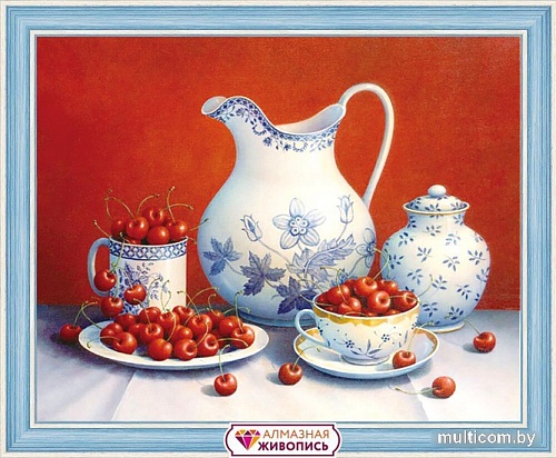 Алмазная мозаика Алмазная Живопись Вишневый урожай АЖ-1376