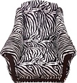 Интерьерное кресло Асмана Анна (велюр зебра)