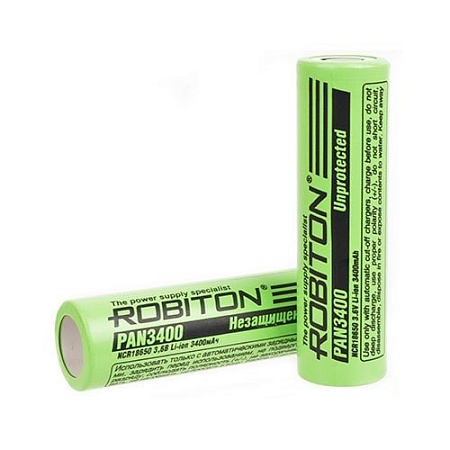 Аккумуляторы Robiton 18650 3400mAh (Без защиты)