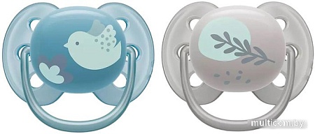 Пустышка Philips Avent Ultra Soft SCF091/15 (лист/птичка)