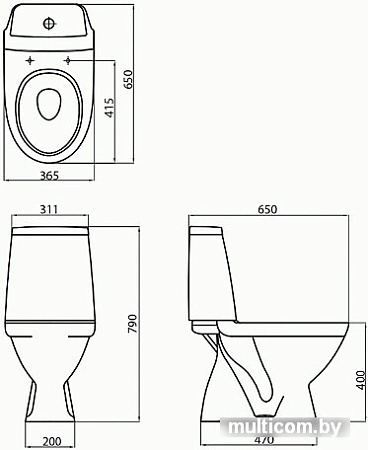 Унитаз Kolo Modo L39004000