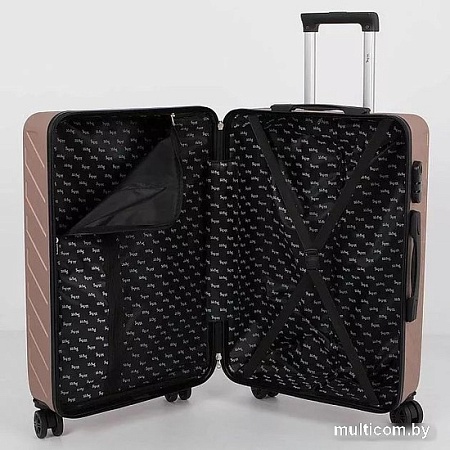 Чемодан-спиннер Mr.Bag 338-9101/5-24PNK (розовый)