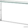 Консольный стол Stool Group Бруклин 115x30 ECST-013 (прозрачное стекло/сталь серебристый)