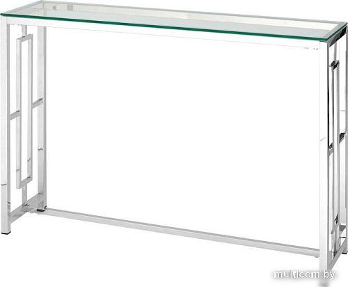 Консольный стол Stool Group Бруклин 115x30 ECST-013 (прозрачное стекло/сталь серебристый)