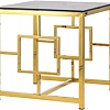 Журнальный столик Stool Group Бруклин 55x55 EET-013 (стекло smoke/сталь золото)