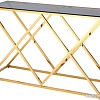 Консольный стол Stool Group Инсигния 115x30 ECST-026-TG-SK (стекло Smoke/сталь золото)