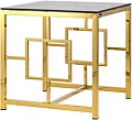 Журнальный столик Stool Group Бруклин 55x55 EET-013 (стекло smoke/сталь золото)