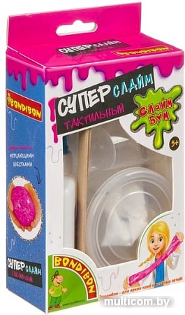 Набор для опытов Bondibon Слайм Бум: СУПЕРслайм тактильный ВВ3762