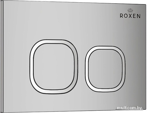 Унитаз подвесной Roxen Porto One Rimless 6 в 1 StounFix Slim 551921 (кнопка: хром)