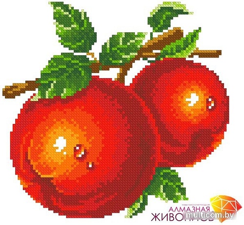 Алмазная мозаика Алмазная Живопись Красные яблоки АЖ-1071