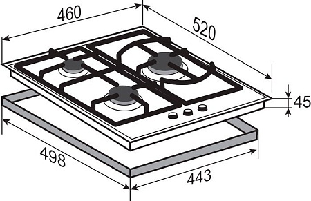 Варочная панель Zigmund & Shtain M 26.4 W