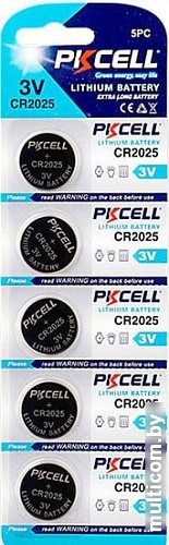 Батарейки PKCELL CR2025 5 шт.