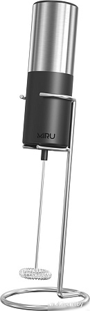 Ручной вспениватель молока Miru KA053 (нержавеющая сталь/черный)