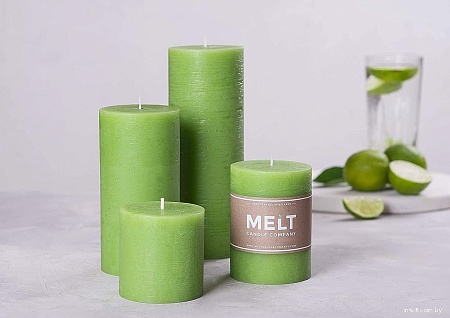 Набор свечей Мелт 100 мм (3 шт, салатовый)