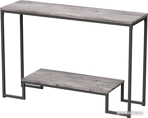 Консольный стол Millwood Пекин 4 120x35 (сосна пасадена/черный)
