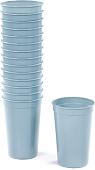 Набор стаканов для воды и напитков Полесье 74093 (15 шт, серо-голубой)