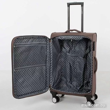 Чемодан-спиннер Grott 338-1001/3-24 (коричневый)
