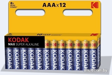 Батарейки Kodak Max super alkaline LR03 BL-12 Б0008960