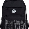 Школьный рюкзак Grizzly RG-464-3f (черный/серебряный)