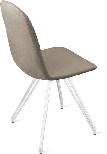 Стул Трия Шерри К4 (белый матовый/велюр Confetti Smoke)